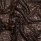 1 Yard Chocolate Brown Stretch Polyester Mesh Fabric Baby Sequins Stripes 50 inch Width